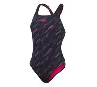 Speedo Women's HyperBoom Allover Medalist Badeanzug, Pink, 58