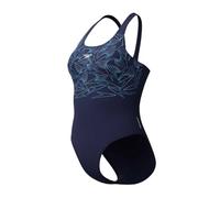 Speedo Hyperboom Placement Muscleback Swimsuit Blau UK 32 Damen