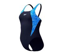 Speedo Damen HyperBoom Splice Muscleback Badeanzug Blau, blau, 64