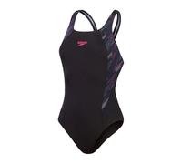 Speedo HYPER BOOM SPLICE MUSCLEBACK Sportbadeanzug für Damen, schwarz, größe 34