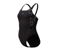 Speedo Hyperboom Splice Muscleback Swimsuit Schwarz UK 36 Damen