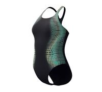 Speedo Digital Printed Medalist Swimsuit Schwarz UK 40 Damen