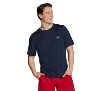 Speedo Damen Short Sleeve Easy Swim Shirt with Uv and UPF 50+ Protection Rash Guard Hemd, Basic Peacoat, X-Large