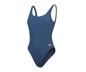 Speedo Damen Strukturierter Badeanzug mit Tiefem U-rückenausschnitt Schwimmbekleidung Stilvolles Design Badeanzug