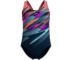 Speedo Digi Placement Splashback Damen Schwimmanzug, orange 13-14