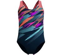 Speedo Digi Placement Splashback Damen Schwimmanzug, orange 15-16