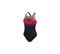 speedo digital placement medalist damen badeanzug schwarz orange pink 36 FR