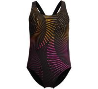 Speedo Digital Print Splashback Badeanzug Mädchen 0179 - black/amberwave 164