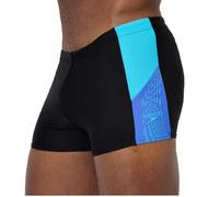 Speedo Dive Badehose für Herren chlorbeständig, Farbe:Schwarz-Blau, Größe:8