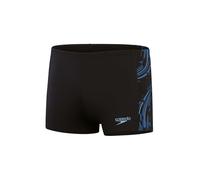 Speedo - Tech Panel Aquashort - Badehose, Gr. M 34 - DE: 5, schwarz (Black/CuriousBlue/TrueCobalt)