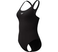 Speedo Damen Eco Endurance+ Medalist Badeanzug | Athletische Passform | Klassisches Design | Recyclingmaterial | Chlorbeständig | Besonders flexibel Badeanzug, Schwarz, 42