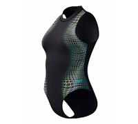 Speedo - Women's Printed Hydrasuit - Badeanzug, Gr. XXL 44, schwarz (TurquioseGem)