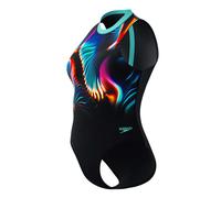 Speedo - Women's Printed Hydrasuit - Badeanzug, Gr. XXL 44, schwarz (SpeedoBlack)