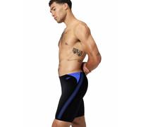 Speedo Hyperboom Splice Jammer Swimming Trunks | Quick Drying | Training | Fitness | Chlorine Resistant Schwimmhose für Herren, Black/Cobalt Pop, 32