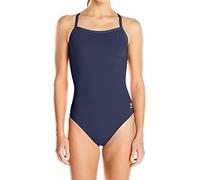 Speedo Einteiliger Damen-Badeanzug Endurance+ Flyback, einfarbig, Teamfarben, Erwachsene