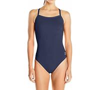 Speedo Einteiliger Damen-Badeanzug Endurance+ Flyback, einfarbig, Teamfarben, Erwachsene