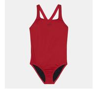 Speedo Mädchen ECO Endurance+ Medalist Badeanzug | Chlorbeständig | Recyclingmaterial | Bequeme Passform | Schwimmunterricht | Badeurlaub Badeanzug, Fed Red, 11-12