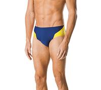 Speedo Endurance+ Launch Splice Badehose für Herren, Herren, Badeanzug, Spark Splice Brief, Marineblau/Gold, 26