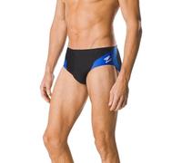 Speedo Endurance+ Launch Splice Badehose für Herren, Herren, Badeanzug, Spark Splice Brief, Schwarz/Blau, 34
