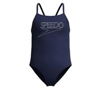 Speedo Endurance+ Logo Thinstrap Damen Schwimmanzug, blau 140