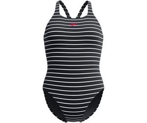 Speedo Endurance+ Printed Medalist Damen Schwimmanzug, schwarz 40