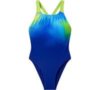 Badeanzug SPEEDO "für Mädchen", Kinder, Gr. 152 (146), N-Gr, blau (blu, grn), Obermaterial: 100% Polyester, Badeanzüge Badeanzug, schnelltrocknendes Material, Powerback-Design (88777756-152) blu, grn