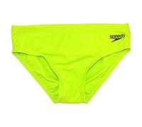 Speedo Essential Boys Logo Brief Badehose, Kinder XS grün/grau (Apple Green/Oxid Grey)