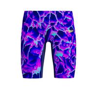 Speedo Fastskin Junior Endurance+ Max Badehose für Jungen, hohe Taille, Höhle, Neongelee, Cave Current/Neon Jelly, 9-10 Jahre