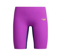 Speedo Fastskin Junior Endurance+ Max Badehose für Jungen, hohe Taille, Neongele/Noble Navy, Neon Jelly/Noble Navy, 11-12 Jahre