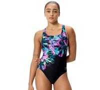 Speedo Club Training Bedruckter Powerback Badeanzug Damen