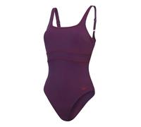Speedo Formender ContourEclipse Badeanzug Shapewear Schwimmbekleidung für Strand und Urlaub für Damen, Plum Dandy/Baskenrot, 46