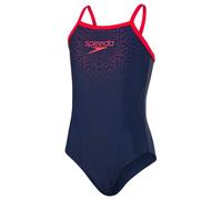 Badeanzug Speedo Gala Logo Thinstrap Muscleback marineblau/rot Mädchen - 32