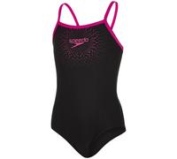 Bademode Speedo Gala Logo Thinstrap Muscleback schwarz Mädchen rosa - 34