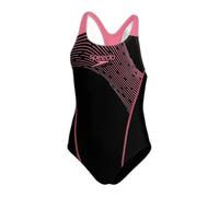 Speedo Girls Medley Logo Medalist Pink - Sportiver komfortabler Mädchen Badeanzug, Größe 176 - Farbe Black - Pink