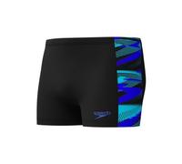 speedo herren badeanzug eco h boom panel aqsh schwarz und blau 90 cm