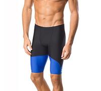 Speedo Herren-Badeanzug Endurance+ Splice Teamfarben, Herren, Badeanzug, Spark Splice Jammer, Schwarz/Blau, 22