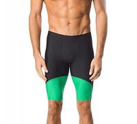 Speedo Herren-Badeanzug Endurance+ Splice Teamfarben, Herren, Badeanzug, Spark Splice Jammer, Schwarz/Grün, 26