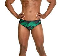 Speedo Herren-Badeanzug, Slip, Powerflex, umweltfreundlich, Riff-Team-Farben