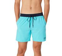 Speedo Herren Badehose Redondo Printed Mid Length Seaside Blau (Scuba Blue) – Medium