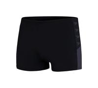 Speedo Herren Boom Logo Splice Aquashort, Schwarz/Oxid Grau, 4