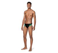 Speedo Herren Endurance+ Splice Teamfarben Badehose, Edge Schwarz/Grün, 34