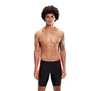 Speedo Herren Hyperboom Dive Schwimmhose | Schwimmtraining | Fitness | Chlorbeständig Schwimmbekleidung, Schwarz/Fed Red/Dove Grey, 26