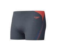 Speedo Herren Hyperboom Splice Aquashort Schwimmhose | Schnelltrocknend | Training | Fitness | Chlorbeständig Schwimmbekleidung, Schwarz/Neon Coral, 36