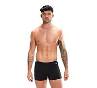 Speedo Herren Badehose Hyperboom Splice Aquashort – chlorbeständig – Schwarz/Hellblau 28