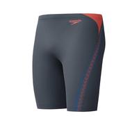 Speedo Herren Hyperboom Splice Jammer Schwimmhose | Schnelltrocknend | Training | Fitness | Chlorbeständig Black/Neon Coral 36