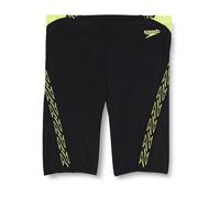 Speedo Herren Hyperboom Splice Jammer Schwimmhose | Schnelltrocknend | Training | Fitness | Chlorbeständig Black/Yellow M