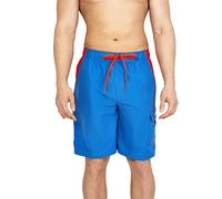 Speedo Herren Marina Sport Volley Knielang Badehose, Palace Blue/Spicy Orange, X-Large