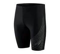 Speedo Herren Medley Logo II Badehose, Schwarz/Grau, 1
