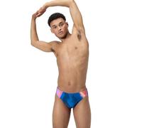 Speedo Herren Print Beachstar Badehose 2" Zaffre Blue Stripe Fade 34