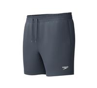 Speedo Herren Watershort Badehose 16"| Schnell trocknend | Bequemer Sitz | Klassischer Style | Tunnelzugbund Schwimmbekleidung, Grey Lead/Schwarz, XS